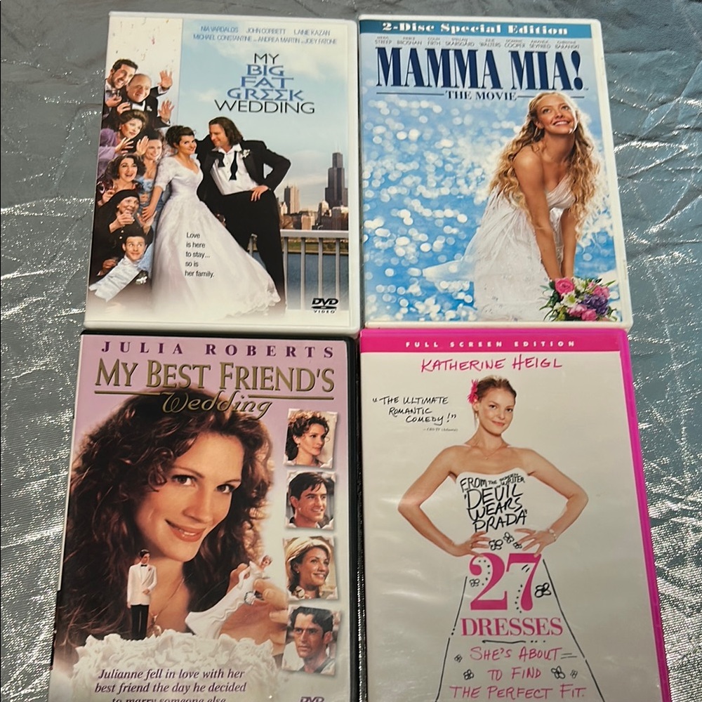 Set of 4 Romantic Comedy DVDs